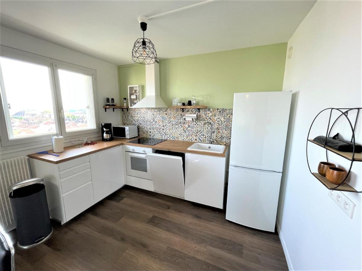Brossolette Appartement T2 Spacieux Et Lumineux Balcon Vue Degagee 兰斯 外观 照片